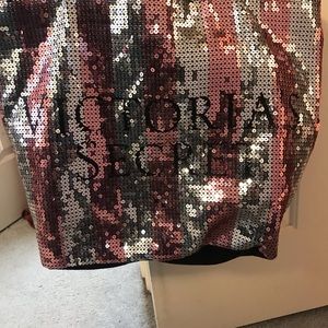 Victoria secret sequin tote